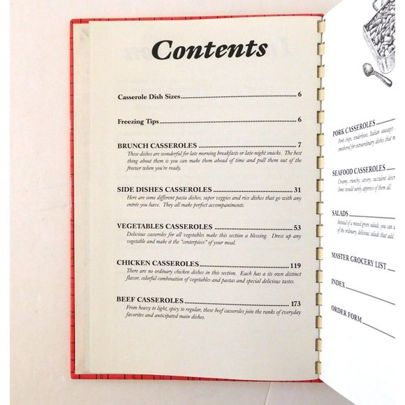 Casseroles to the Rescue Cookbook by Barbara Jones Easy to Make Recipes HB Spira - Picture 5 of 6